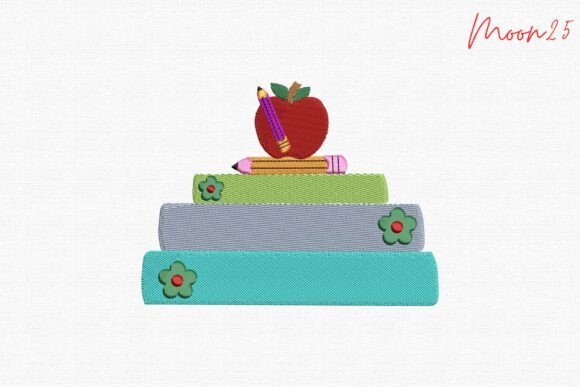 School Books Apple Pencil Teacher Learni