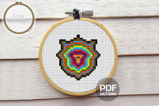 Shield Modern Cross Stitch Pattern