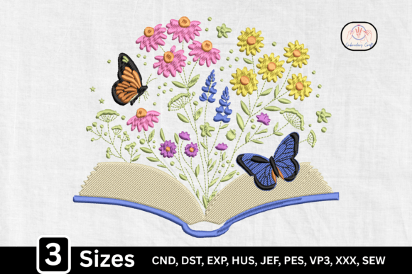 Wildflower Butterfly Book Lover